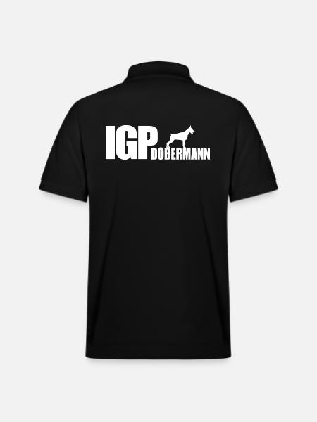 IGP DOBERMANN dog dogs Wilsigns dog sport - Stanley/Stella Unisex Organic Polo Shirt PREPSTER - black