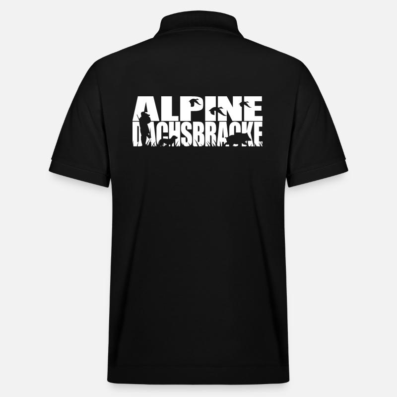 ALPINE DACHSBRACKE Jagdhunde Jagdhund Wilsigns - Stanley/Stella Unisex Bio-Poloshirt PREPSTER - Schwarz