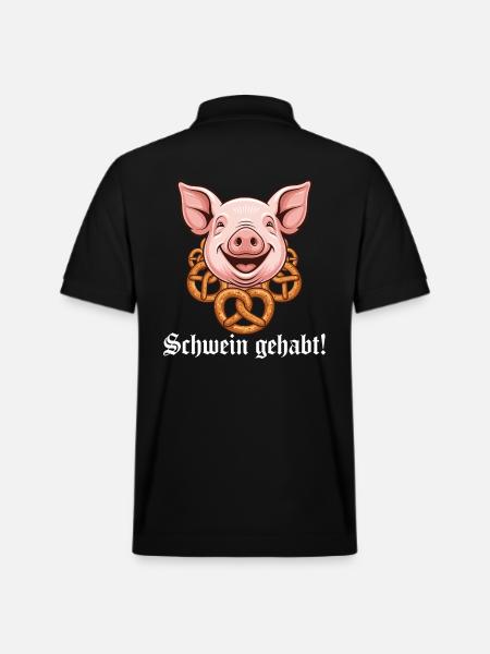 Pig had ! - Stanley/Stella Unisex Organic Polo Shirt PREPSTER - black