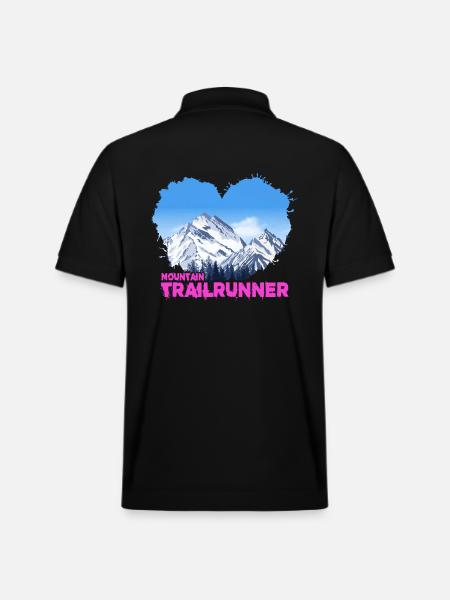 Skyrunning Trailrunner Mountain-Trail - Stanley/Stella Unisex Organic Polo Shirt PREPSTER - black