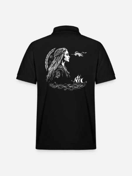 Viking Women Viking Warrior - Stanley/Stella Unisex Organic Polo Shirt PREPSTER - black