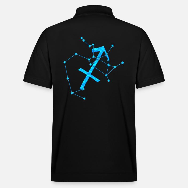 Sternzeichen Schütze - Stanley/Stella Unisex Bio-Poloshirt PREPSTER - Schwarz