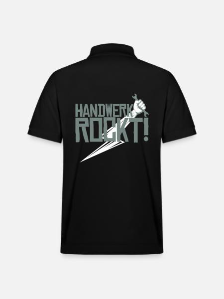 Handwerk rockt - Stanley/Stella Unisex Bio-Poloshirt PREPSTER - Schwarz