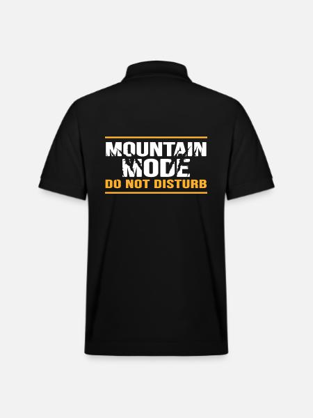 Mountaineering rope team climbing "Mountain-mode" - Stanley/Stella Unisex Organic Polo Shirt PREPSTER - black
