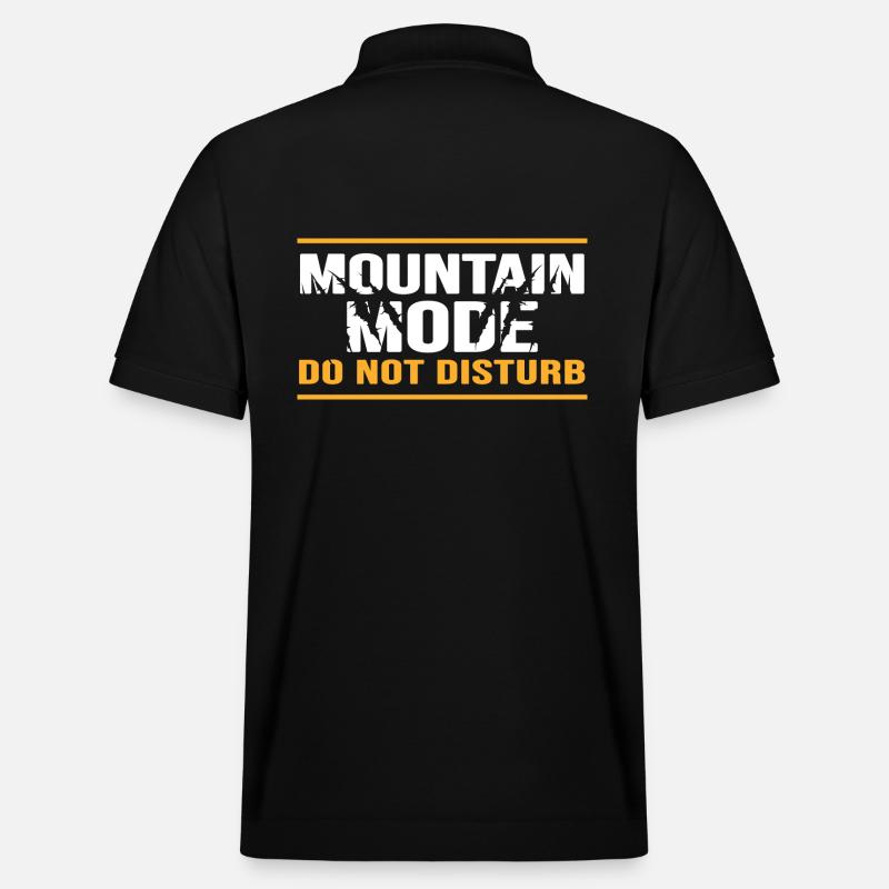 Bergsteiger Seilschaft Klettern "Mountain-mode" - Stanley/Stella Unisex Bio-Poloshirt PREPSTER - Schwarz