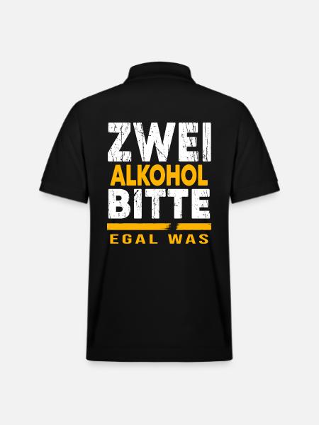 Bier Biergarten Trinkspruch Bierbauch - Stanley/Stella Unisex Bio-Poloshirt PREPSTER - Schwarz