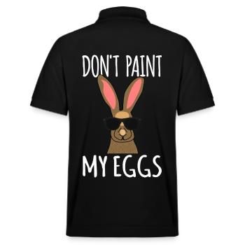 Easter Bunny - Stanley/Stella Unisex Organic Polo Shirt PREPSTER - black - Back - Andy (188cm)