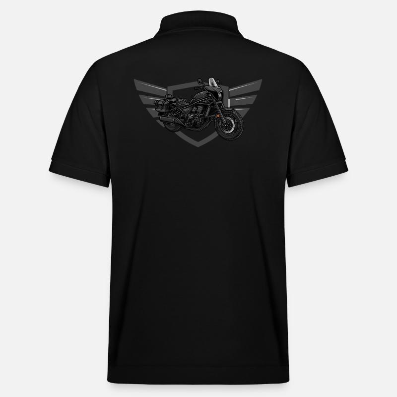 Chopper // Custom // Motorrad - Stanley/Stella Unisex Bio-Poloshirt PREPSTER - Schwarz
