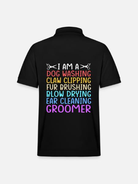 Dog groomer - Stanley/Stella Unisex Organic Polo Shirt PREPSTER - black