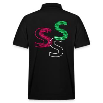 Lettre S - Polo PREPSTER bio Stanley/Stella Unisexe - noir - Dos - Andy (188cm)
