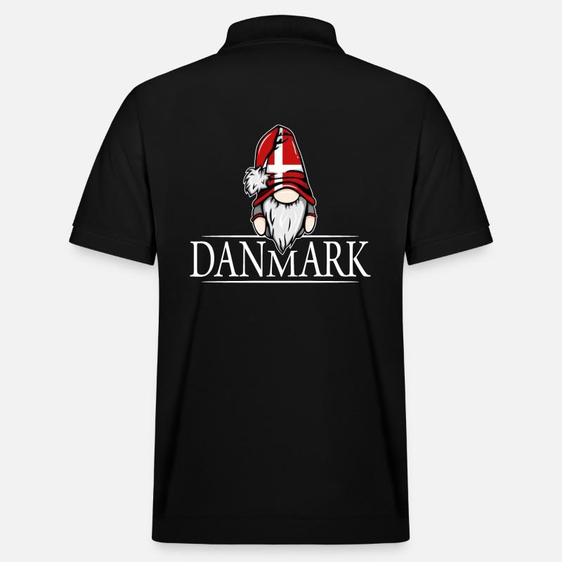 Nisser Gnome Dänemark Wilsigns - Stanley/Stella Unisex Bio-Poloshirt PREPSTER - Schwarz