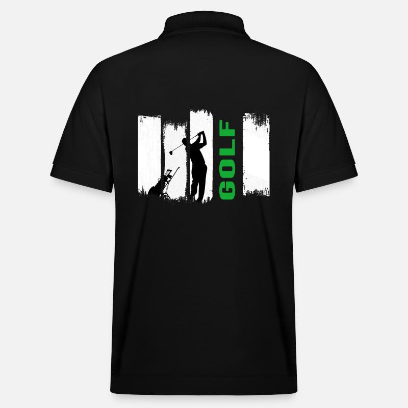 Golf Golfer Golf Course - Polo PREPSTER bio Stanley/Stella Unisexe - noir
