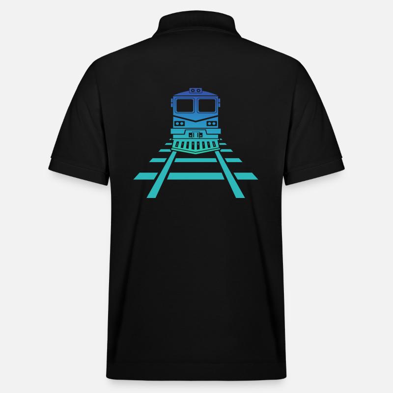 Eisenbahn Bahnhof Eisenbahner Modellbahn - Stanley/Stella Unisex Bio-Poloshirt PREPSTER - Schwarz