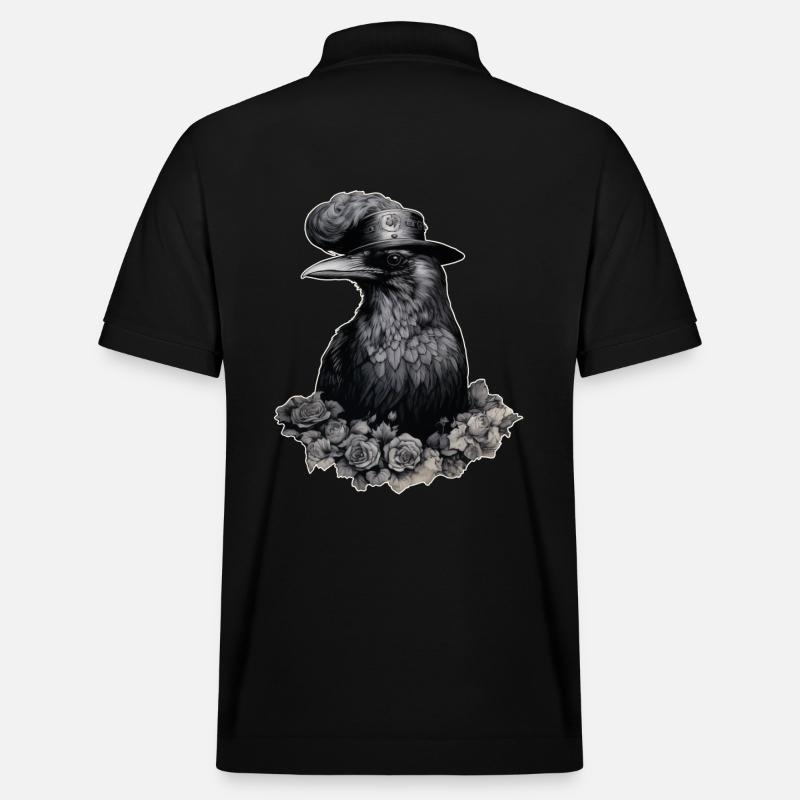 Steampunk Rabe - Stanley/Stella Unisex Bio-Poloshirt PREPSTER - Schwarz