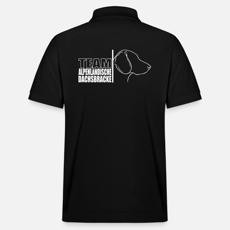 TEAM Alpenländische Dachsbracke Jagdhunde Wilsigns - Stanley/Stella Unisex Bio-Poloshirt PREPSTER - Schwarz
