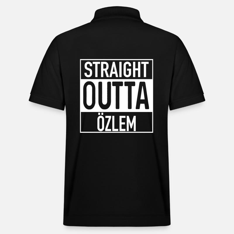 Straight OUTTA Özlem - Polo PREPSTER bio Stanley/Stella Unisexe - noir