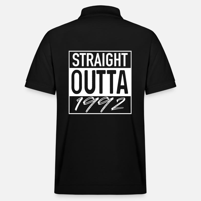 Droit OUTTA 1992 - Polo PREPSTER bio Stanley/Stella Unisexe - noir