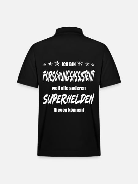 Ich bin Forschungsassistent weil ... - Stanley/Stella Unisex Bio-Poloshirt PREPSTER - Schwarz