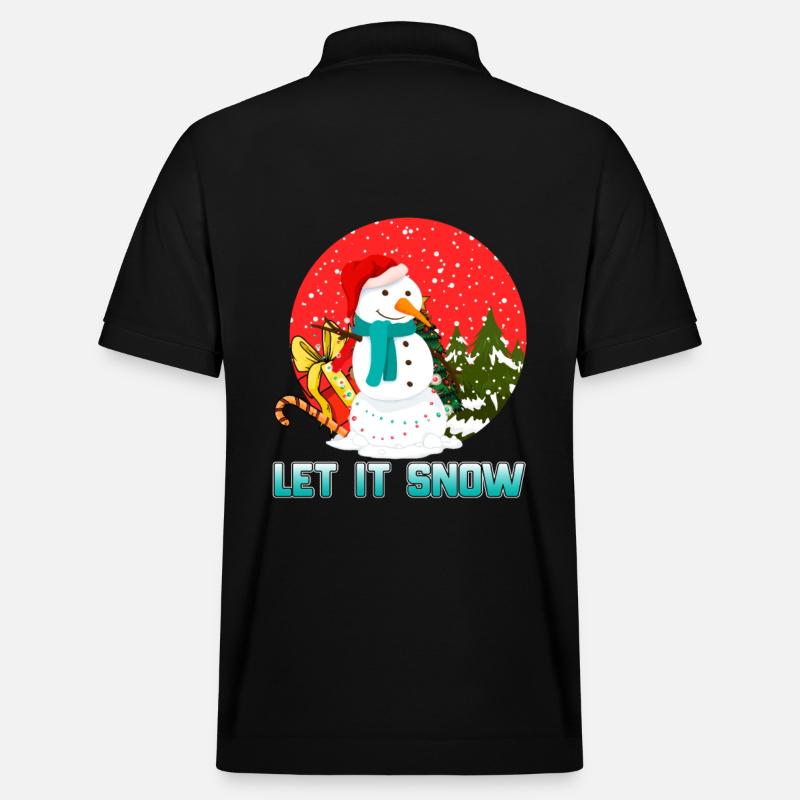 Let it Snow - Stanley/Stella Unisex Bio-Poloshirt PREPSTER - Schwarz