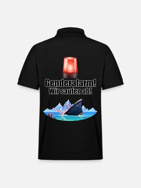 Genderalarm - Stanley/Stella Unisex Bio-Poloshirt PREPSTER - Schwarz