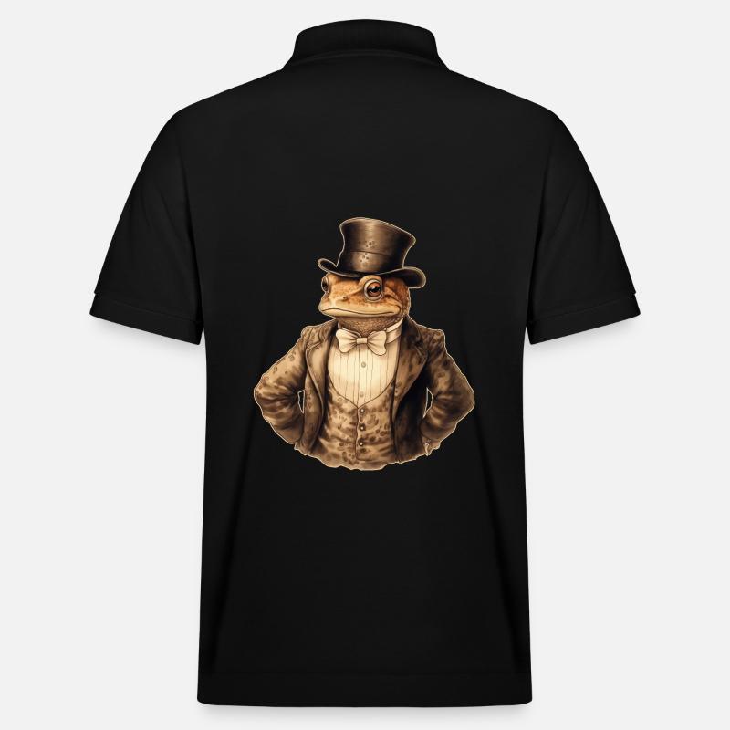 Frosch Steampunk - Stanley/Stella Unisex Bio-Poloshirt PREPSTER - Schwarz
