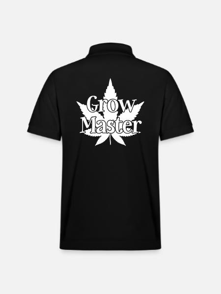 Grow Master - Cannabis - Marijuana - Marihuana - Stanley/Stella Unisex Bio-Poloshirt PREPSTER - Schwarz
