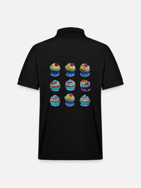 Muffins Tartlets - Stanley/Stella Unisex Organic Polo Shirt PREPSTER - black