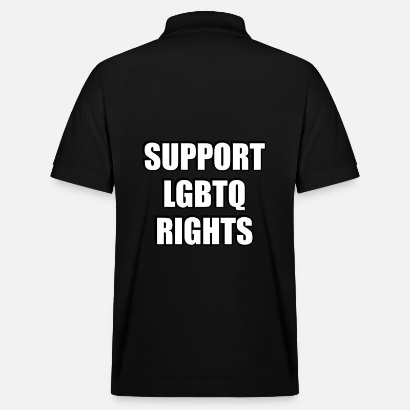 Soutenez les droits LGBT - Polo PREPSTER bio Stanley/Stella Unisexe - noir