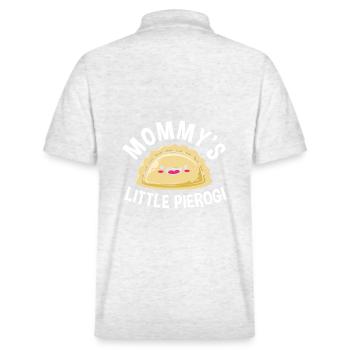 Poland Polish Pierogi - Stanley/Stella Unisex Organic Polo Shirt PREPSTER - heather white - Back - Andy (188cm)