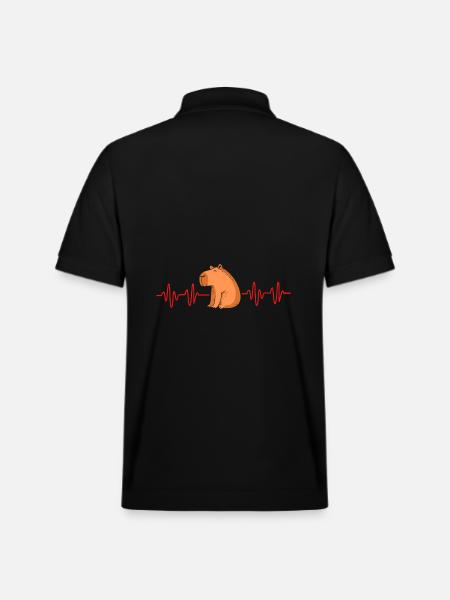 Capibara Capybara - Stanley/Stella PREPSTER økologisk unisex poloshirt - sort