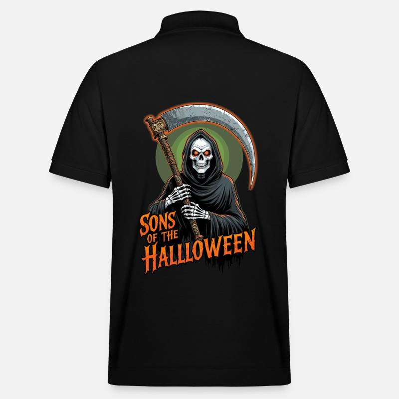 Faucheuse d’Halloween - Polo PREPSTER bio Stanley/Stella Unisexe - noir
