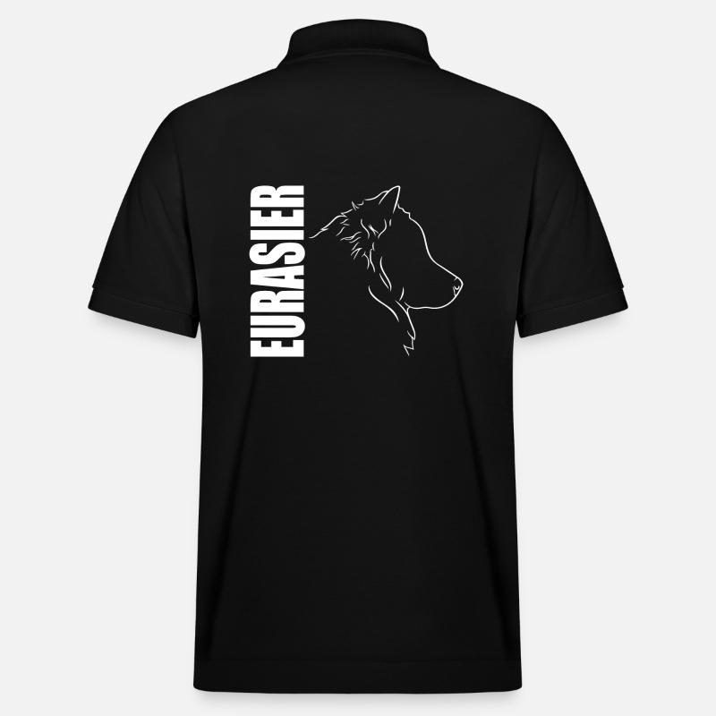 Eurasier Profil Chiens Chiens Wilsigns - Polo PREPSTER bio Stanley/Stella Unisexe - noir