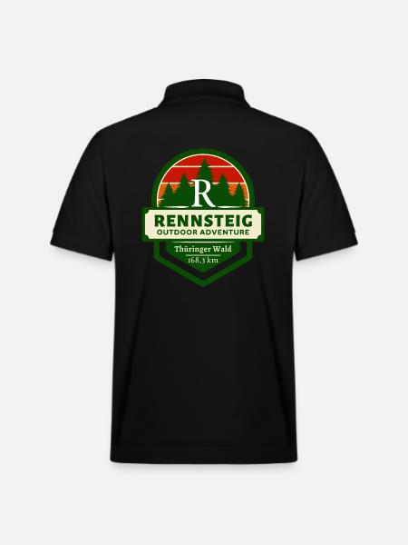 Rennsteig-Thüringer Wald-Thüringen - Stanley/Stella Unisex Bio-Poloshirt PREPSTER - Schwarz