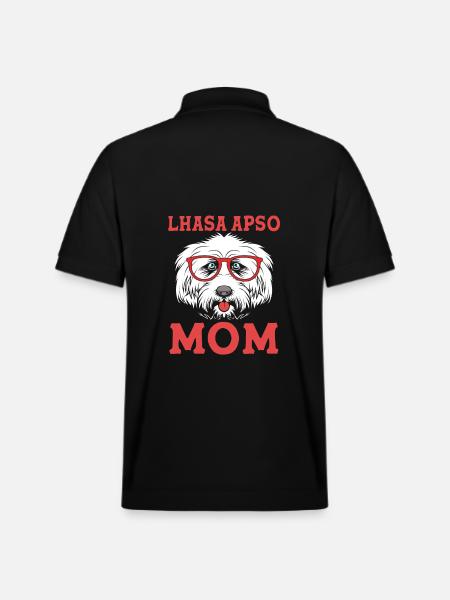 Lhasa Apso - Stanley/Stella Unisex Organic Polo Shirt PREPSTER - black
