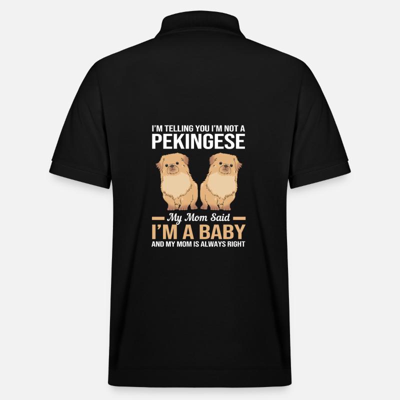 Péningèse pékinois - Polo PREPSTER bio Stanley/Stella Unisexe - noir