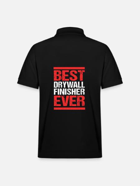 Construction site drywall assembly fitter - Stanley/Stella Unisex Organic Polo Shirt PREPSTER - black