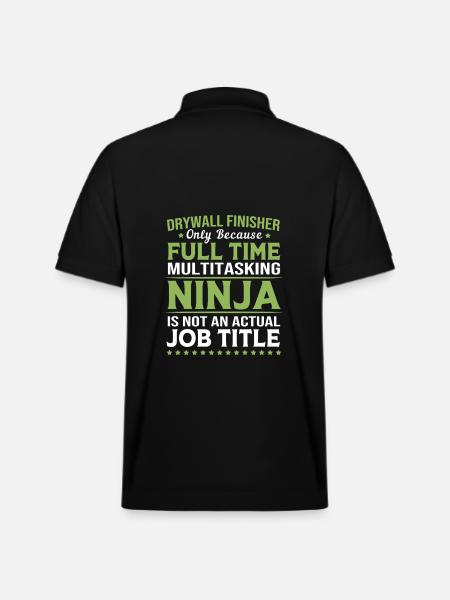 Construction site drywall assembly fitter - Stanley/Stella Unisex Organic Polo Shirt PREPSTER - black