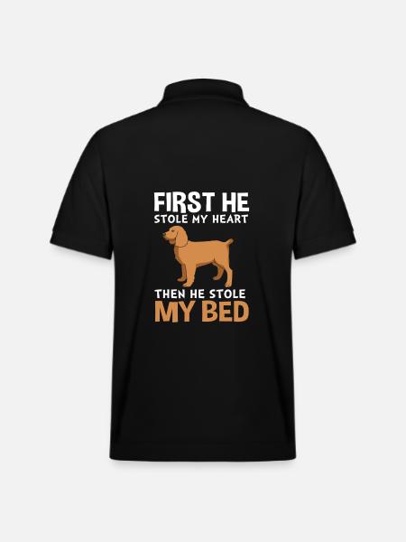 Boykin Spaniel - Stanley/Stella Unisex Organic Polo Shirt PREPSTER - black