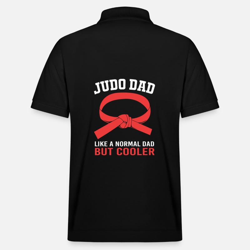 Judo Papa Vater - Stanley/Stella Unisex Bio-Poloshirt PREPSTER - Schwarz