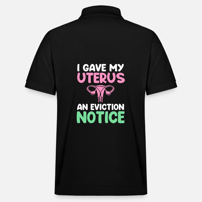 Hysterektomie Uterus Gebärmutter Eierstock - Stanley/Stella Unisex Bio-Poloshirt PREPSTER - Schwarz