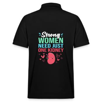 Nierenspender Spender Niere - Stanley/Stella Unisex Bio-Poloshirt PREPSTER - Schwarz - Hinten - Andy (188cm)