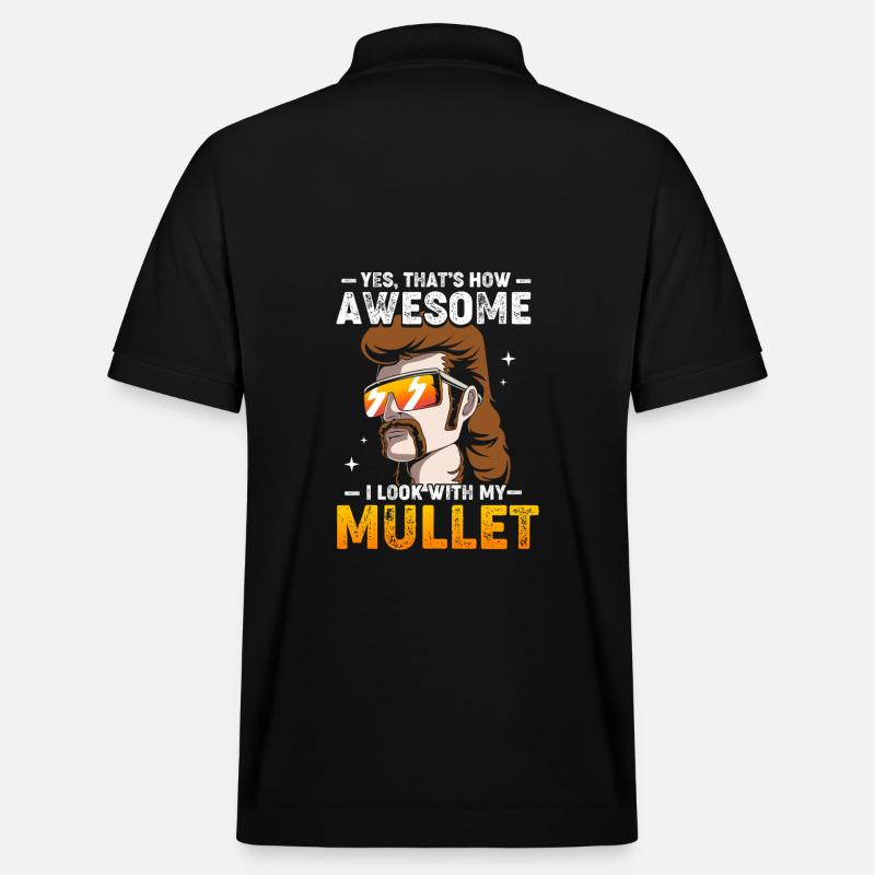 Mulet Coupe de cheveux Mulet - Polo PREPSTER bio Stanley/Stella Unisexe - noir
