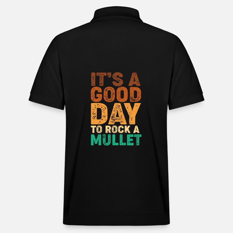 coupe de cheveux mulet - Polo PREPSTER bio Stanley/Stella Unisexe - noir