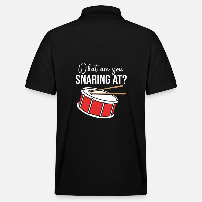 Drums Drummers Drumsticks - Stanley/Stella Unisex Organic Polo Shirt PREPSTER - black