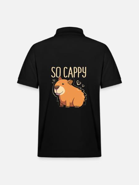 Capibara Capybara - Polo PREPSTER bio Stanley/Stella Unisexe - noir