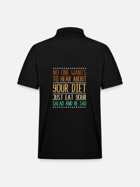 Dietician Diet Salad - Stanley/Stella Unisex Organic Polo Shirt PREPSTER - black