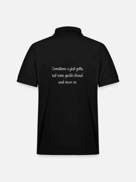 Garlic Bread - Stanley/Stella Unisex Organic Polo Shirt PREPSTER - black