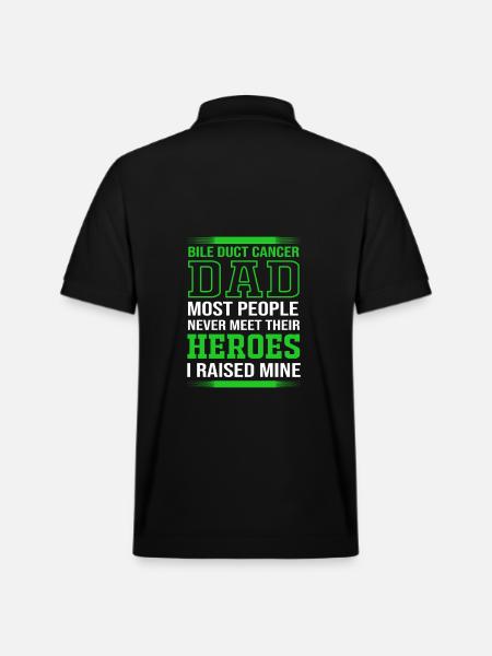 Bile duct cancer - Stanley/Stella Unisex Organic Polo Shirt PREPSTER - black