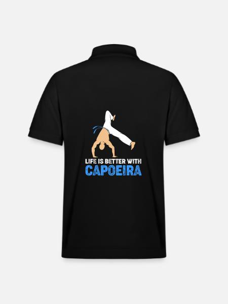 Capoeira - Stanley/Stella Unisex Organic Polo Shirt PREPSTER - black