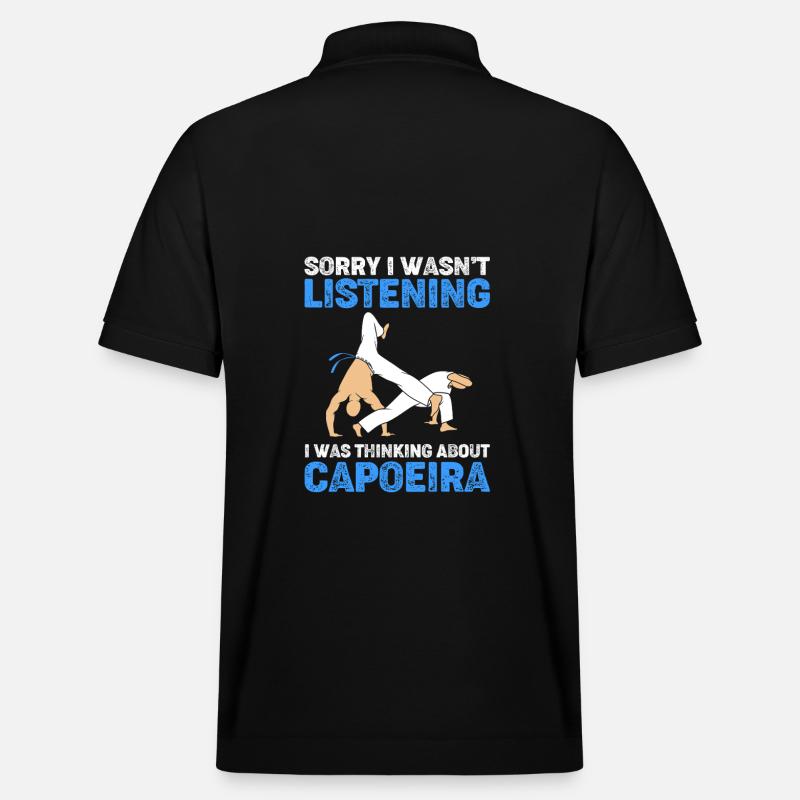 Capoeira - Stanley/Stella Unisex Bio-Poloshirt PREPSTER - Schwarz